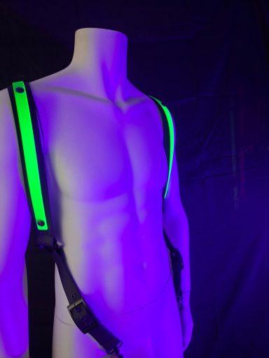 Neon Harness wasserfest Boys | X-Change Harness | austauschbare Neon Riemen mit 1 Clic per Druckknopf | PVC Harness | schweißresistent